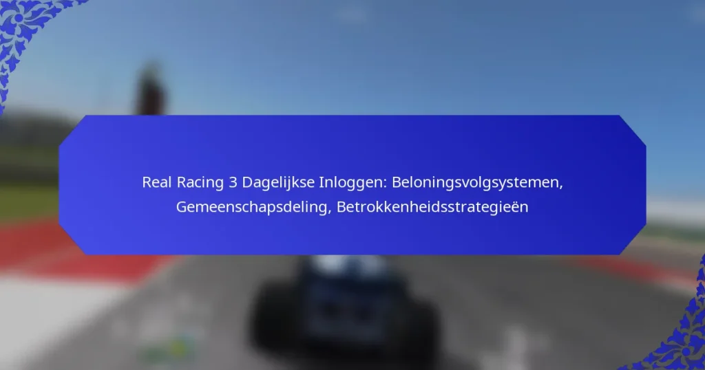 Real Racing 3 Dagelijkse Inloggen: Beloningsvolgsystemen, Gemeenschapsdeling, Betrokkenheidsstrategieën